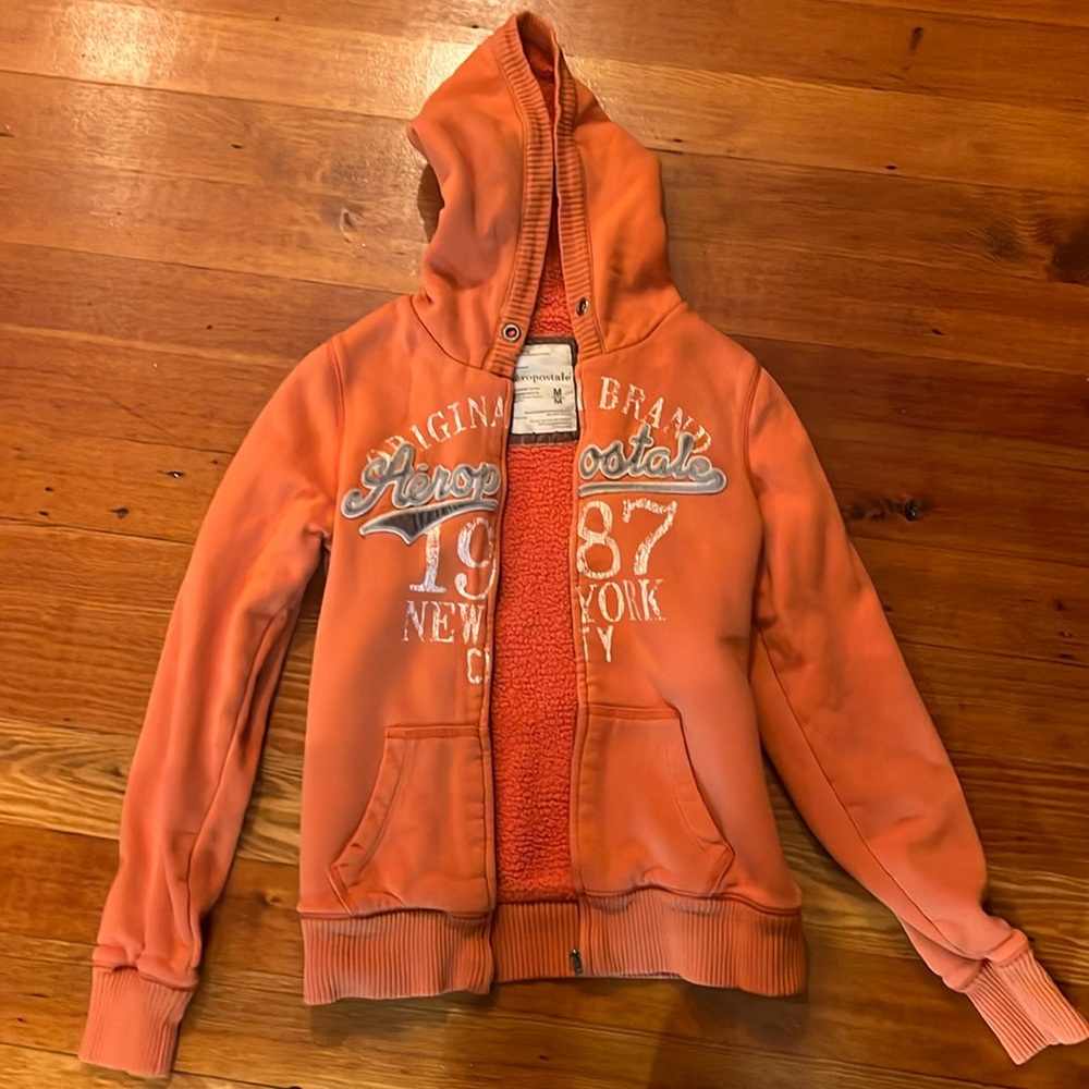 AEROPOSTALE Hoodie Orange Size M